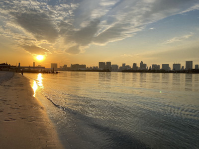 Sunset on the beach