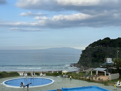 Hotel pool area